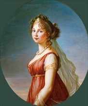 Portrait of Queen Louise of Prussia (1776-1810), 1802. Creator: Vigée Le Brun, Louise Élisabeth (1755-1842).