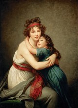 Self-Portrait with her Daughter, Julie, c. 1789. Creator: Vigée Le Brun, Louise Élisabeth (1755-1842).