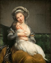 Self-Portrait with her Daughter, Julie, 1786. Creator: Vigée Le Brun, Louise Élisabeth (1755-1842).