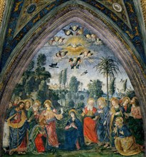 The descent of the Holy Spirit (Pentecost), 1492-1495. Creator: Pinturicchio, Bernardino (1454-1513).