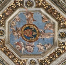 Ceiling. (Fresco in Stanza della Segnatura), ca 1510-1511. Creator: Raphael (Raffaello Sanzio da Urbino) (1483-1520).