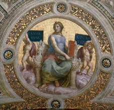 The Philosophy. (Ceiling Fresco in Stanza della Segnatura), ca 1510-1511. Creator: Raphael (Raffaello Sanzio da Urbino) (1483-1520).