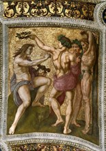 Marsyas and Apollo. (Ceiling Fresco in Stanza della Segnatura), ca 1510-1511. Creator: Raphael (Raffaello Sanzio da Urbino) (1483-1520).