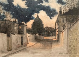 Starry night over Montmartre, 1897. Creator: Grasset, Eugène (1841-1917).