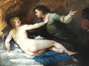 Tarquinius and Lucretia, 1663. Creator: Giordano, Luca (1632-1705).