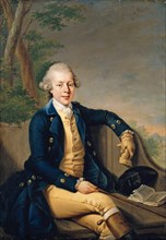 Portrait of Ernest II, Duke of Saxe-Gotha-Altenburg (1745-1804), 1768. Creator: Ziesenis, Johann Georg, the Younger (1716-1776).