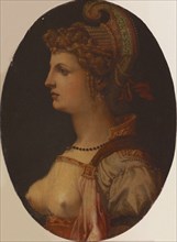 Ideal Portrait of a Lady (Portrait of Vittoria Colonna). Creator: Bacchiacca, Francesco (1494-1557).