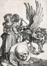 The coat of arms with the skull, 1503. Creator: Dürer, Albrecht (1471-1528).