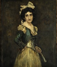 Portrait of Maria Luisa Fortuny, 1893. Creator: Fortuny Marsal, Mariano (1838-1874).