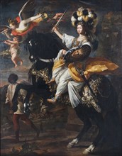 Christine Marie of France (1606-1663), Duchess of Savoy, as Minerva, ca 1663. Creator: Dauphin, Charles Claude (1615/20-1677).