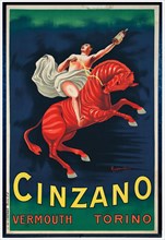 Cappiello, affiche pour le vermouth Cinzano, 1910