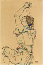 Woman with Raised Arms, 1914. Creator: Schiele, Egon (1890-1918).