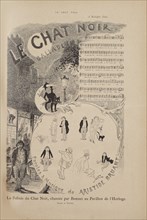 Story of the Famous Cabaret Le Chat Noir, Le Chat Noir magazine, 1884. Creator: Steinlen, Théophile Alexandre (1859-1923).