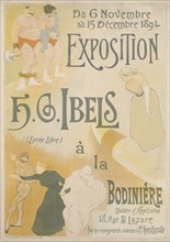 Poster for the Henri-Gabriel Ibels exhibition, 1894. Creator: Ibels, Henri Gabriel (1867-1936).