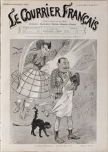 Les suites de l'Incohérence - Jules Lévy devenu fou!, 1886. Creator: Willette, Adolphe (1857-1926).
