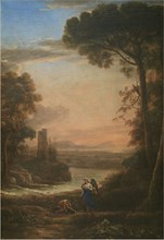Landscape with Tobias and the Angel, 1639-1640. Creator: Lorrain, Claude (1600-1682).