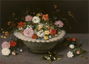 Flower vase, 1615. Creator: Brueghel, Jan, the Elder (1568-1625).