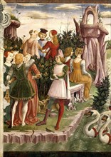 Allegory of April: Triumph of Venus , 1468-1470. Creator: Francesco del Cossa (1436-1478).