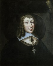 Christine Marie of France (1606-1663), Duchess of Savoy in widow's dress, 1638-1640. Creator: Torret, Philibert (c. 1600-1669).