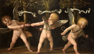 Allegory with winged cherubs, c. 1635. Creator: Bianchi, Isidoro (1581-1662).