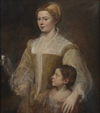 Portrait of a Lady and her Daughter, c. 1550. Creator: Titian (1488-1576).
