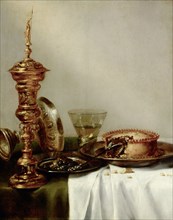 Covered table, 1634. Creator: Heda, Willem Claesz (1594-1680).