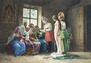 Choosing a Bride, Early 19th cen.. Creator: Roberti, Roberto (1786-1837).