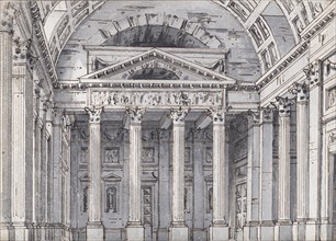 Stage design for the opera Belisario by Gaetano Donizetti, 1820s. Creator: Gonzaga, Pietro di Gottardo (1751-1831).