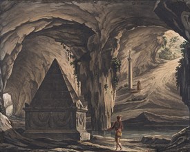Stage design for the opera Roméo et Juliette by Ch. Gounod. Creator: Magnani, Girolamo (1815-1889).