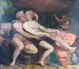 Jupiter and Danae, ca 1533-1534. Creator: Perino del Vaga (1501-1547).