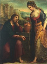 Christ and the Samaritan Woman, 1607. Creator: Fontana, Lavinia (1552-1614).
