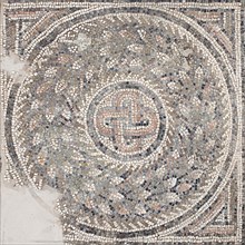 The floor mosaic of the synagogue at Bova Marina, 4th century. Creator: Classical Antiquities.
