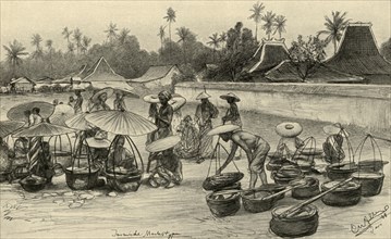Market scene, Java, 1898. Creator: Christian Wilhelm Allers.