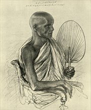 Watta Raka Anunayaka Farunansa, Buddhist head priest, Ceylon, 1898.  Creator: Christian Wilhelm Allers.