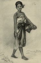Siamese girl, Bangkok, 1898. Creator: Christian Wilhelm Allers.