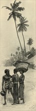 Group of men, Colombo, Ceylon, 1898.  Creator: Christian Wilhelm Allers.