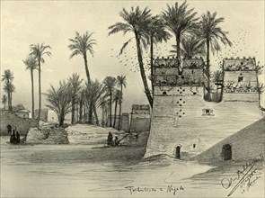 Houses in Nagada, Egypt, 1898.  Creator: Christian Wilhelm Allers.