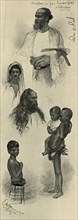 Studies of people, Ceylon, 1898.  Creator: Christian Wilhelm Allers.