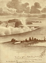 Niagara Falls from Falls View, Canada, 1898.  Creator: Christian Wilhelm Allers.