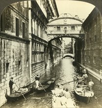 'Bridge of Sighs. - between a palace and a prison, (North), Venice, Italy', c1909. Creator: Unknown.