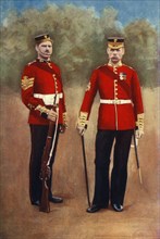 'The Grenadier Guards (Colour-Sergeant & Sergeant-Major)', 1901. Creator: Gregory & Co.