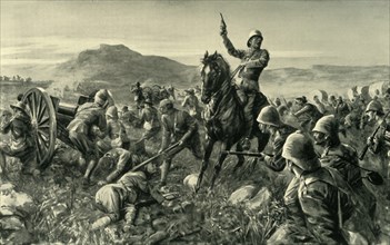 'Lord Methuen Rallying His Broken Forces at Tweebosch', 1902. Creator: Charles Mills Sheldon.