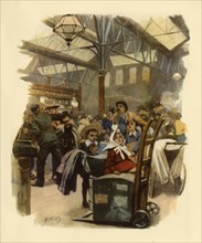 'Cannon Street Station, c. 1900', (1945).  Creator: Marcus.