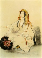 'Lady Hester Stanhope in Oriental Dress', early 19th century?, (1942).  Creator: David Wilkie.