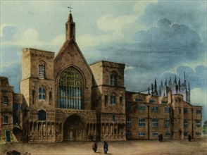 'New Palace Yard and Entrance to Westminster Hall', 1947. Creator: T. Coney.