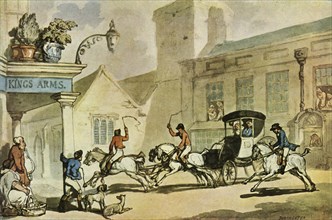 'The King's Arms, Dorchester', late 18th-early 19th century, (1943).  Creator: Thomas Rowlandson.