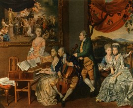 'The Gore Family with George, third Earl Cowper', c1775, (1942).  Creator: Johan Zoffany.