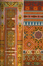 Middle eastern weaving, embroidery and painting, (1898). Creator: Unknown.