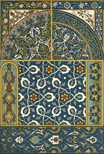 Turkish glazed ceramic designs, (1898). Creator: Unknown.