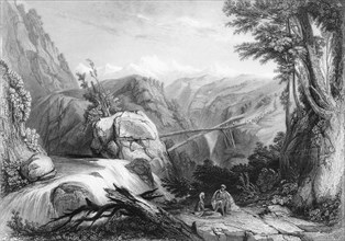 'View near Deobun', 1838. Creator: George Francis White.